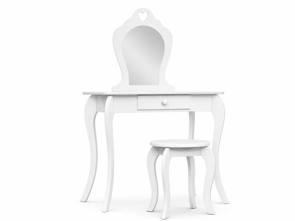 Princess Makeup Vanity Table - White