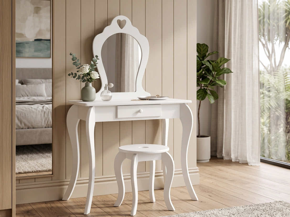 Princess Makeup Vanity Table - White