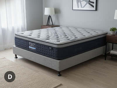 Enkel Bed Base & Euro Top Mattress B34 – Double (Combo)