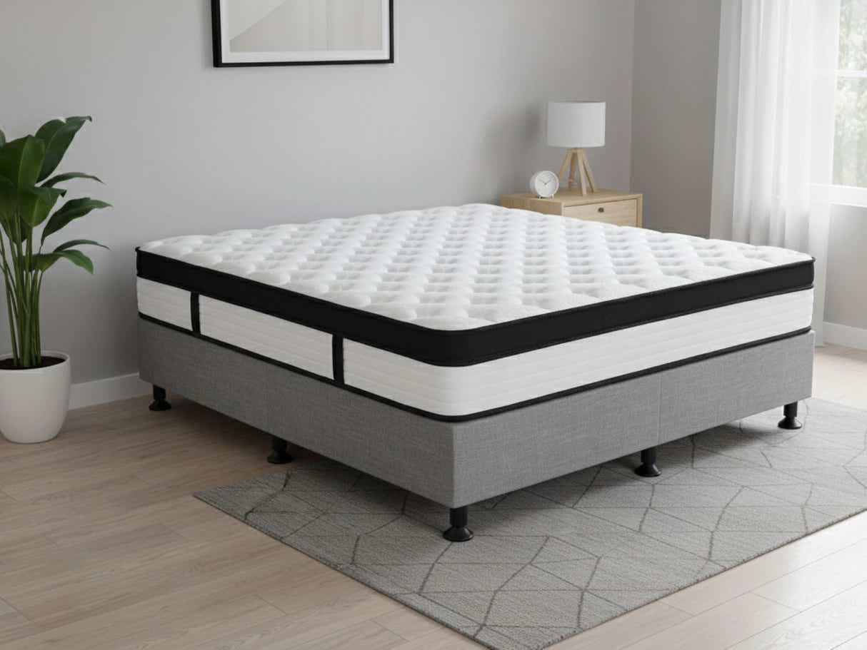 Enkel Bed Base & Euro Top Mattress G31 - Queen