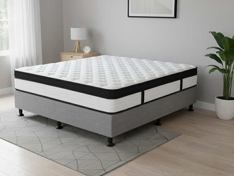 Enkel Bed Base & Euro Top Mattress G31 – Queen (Combo)