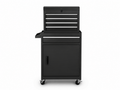 4-Drawer & 1-Drawer Tool Cabinet Combo - Black