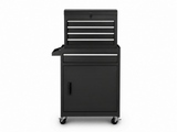 4-Drawer & 1-Drawer Tool Cabinet Combo - Black