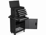 4-Drawer & 1-Drawer Tool Cabinet Combo - Black