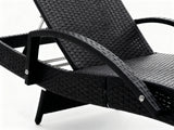 Outdoor Sun Lounger with Armrest
