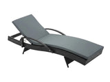 Outdoor Sun Lounger with Armrest