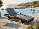Outdoor Sun Lounger with Armrest