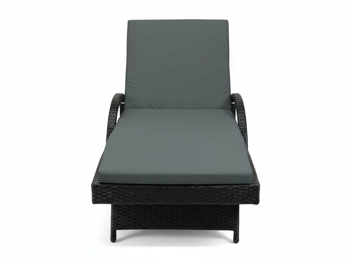 Outdoor Sun Lounger with Armrest