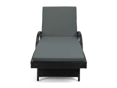 Outdoor Sun Lounger with Armrest