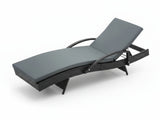 Outdoor Sun Lounger with Armrest