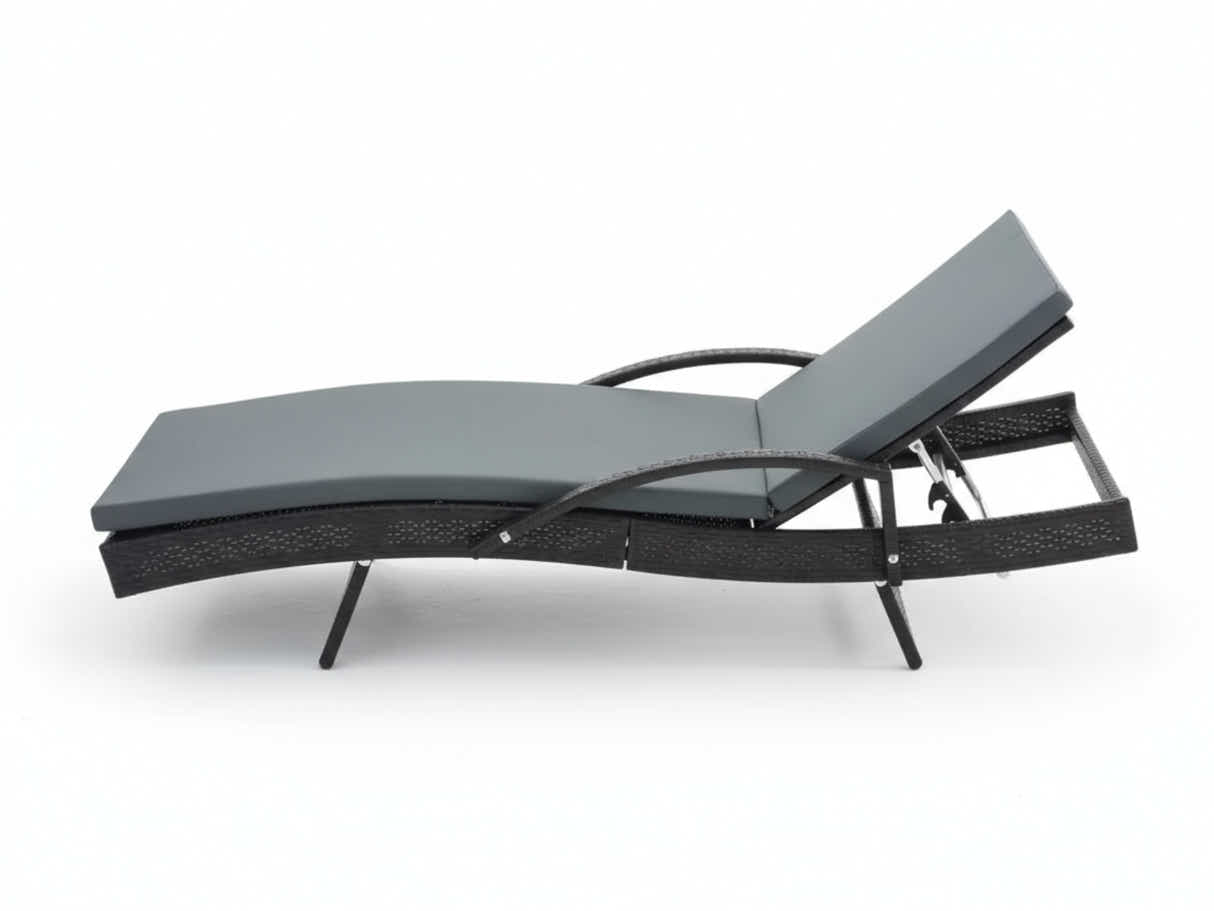 Outdoor Sun Lounger with Armrest