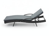 Outdoor Sun Lounger with Armrest
