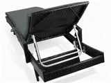 Outdoor Sun Lounger with Armrest