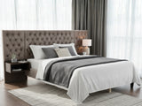 Amara Velvet Bed Frame with Bedside Tables - Double