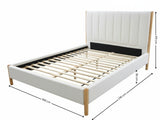 Tokoroa Boucle Bed Frame - Queen