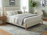 Tokoroa Boucle Bed Frame - Queen