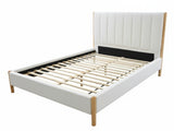 Tokoroa Boucle Bed Frame - Queen