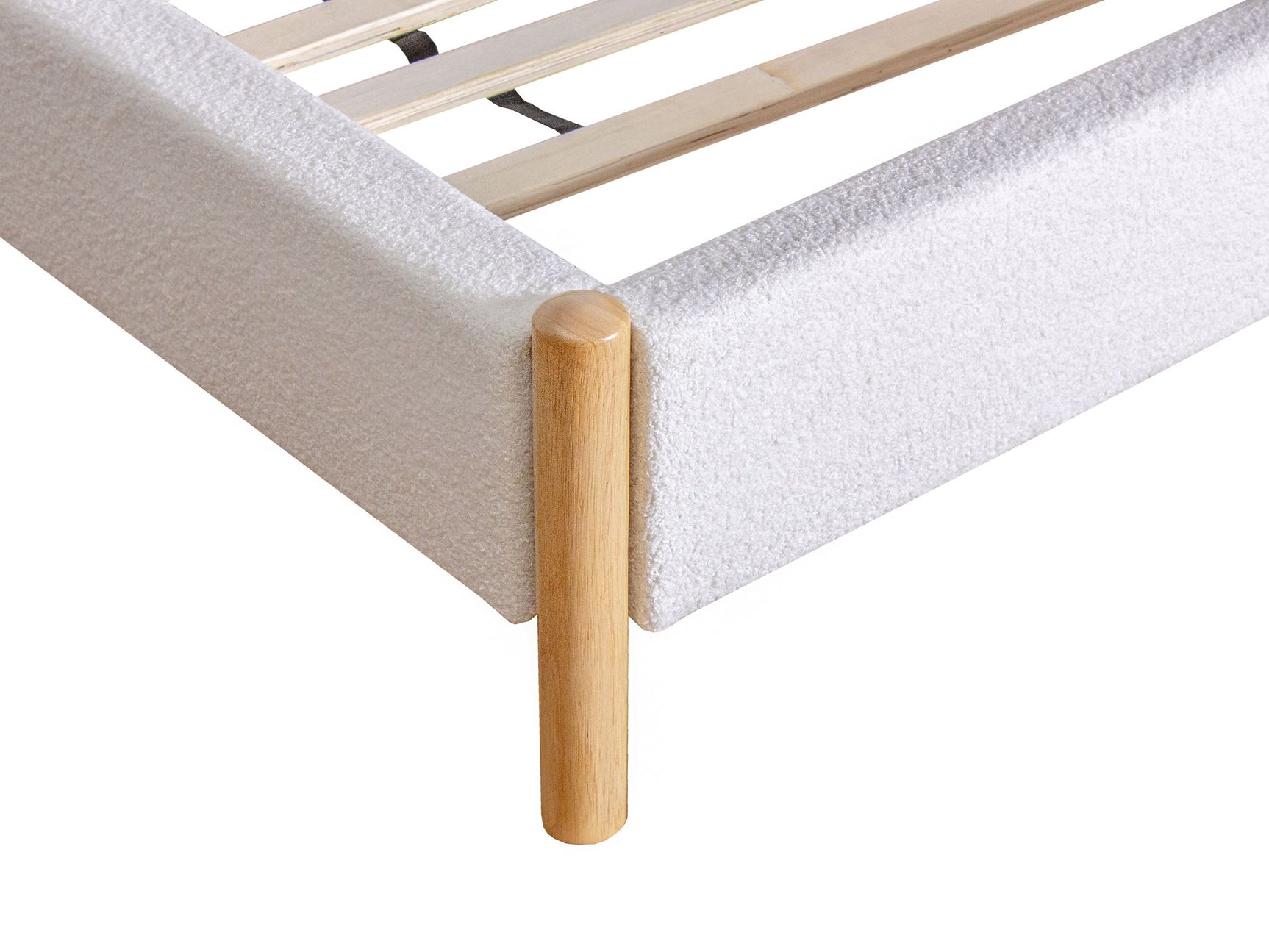 Tokoroa Boucle Bed Frame - Queen
