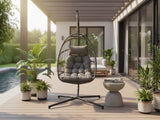 Pigato Single Swing Egg Chair - Grey