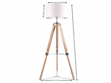 Skugga Tripod Floor Lamp with Cream Shade