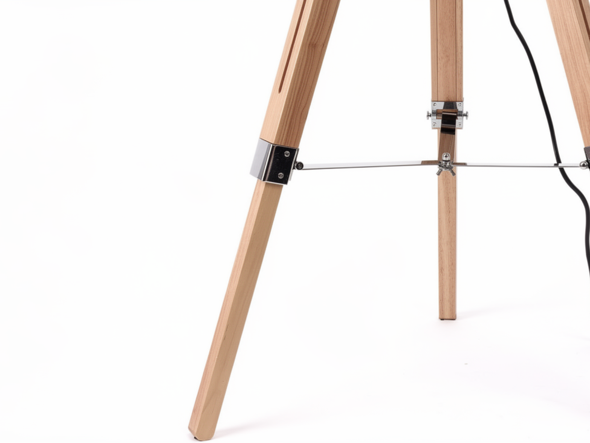 Skugga Tripod Floor Lamp with Cream Shade