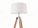 Skugga Tripod Floor Lamp with Cream Shade
