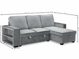 Enkel Pull Out Sofa Bed - Grey