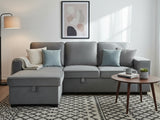 Enkel Pull Out Sofa Bed - Grey