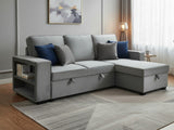 Enkel Pull Out Sofa Bed - Grey