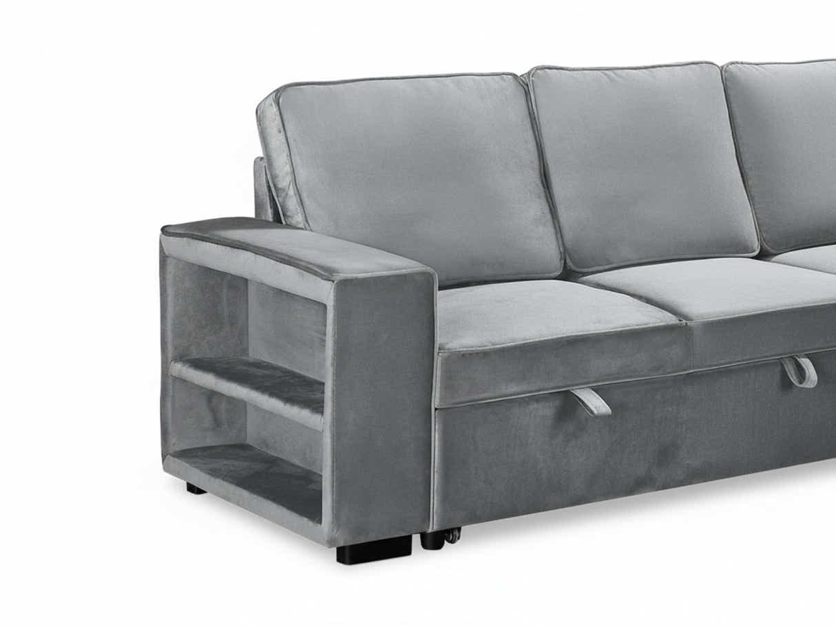 Enkel Pull Out Sofa Bed - Grey