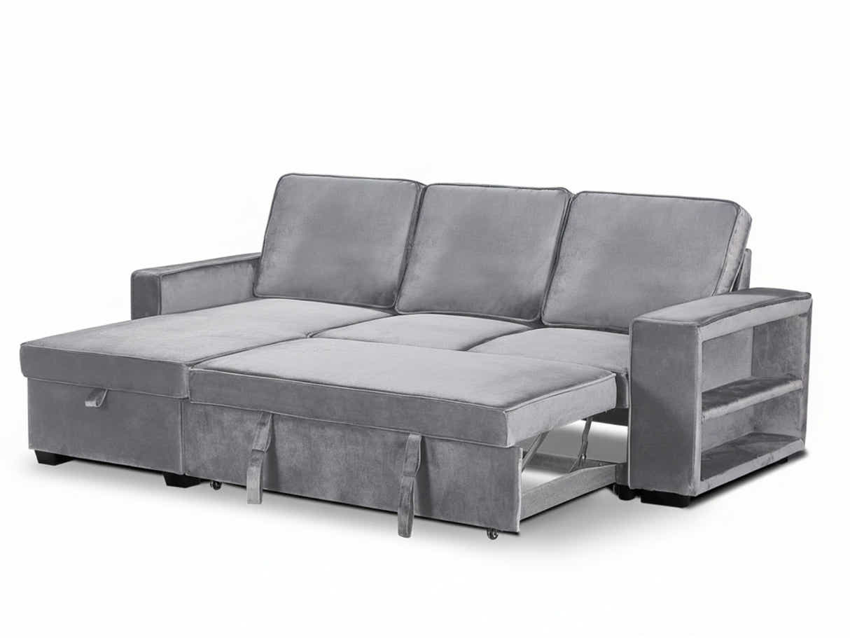 Enkel Pull Out Sofa Bed - Grey