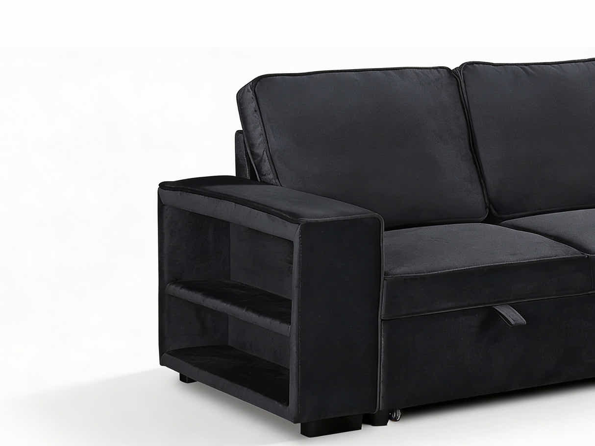 Enkel Pull Out Sofa Bed - Black
