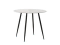 Lavina Round Dining Table with Marble Top - 90 cm