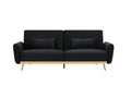Limpley Velvet Sofa Bed - Black
