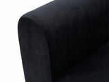 Limpley Velvet Sofa Bed - Black