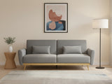 Limpley Velvet Sofa Bed - Grey