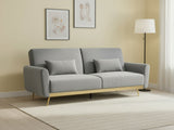 Limpley Velvet Sofa Bed - Grey