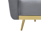 Limpley Velvet Sofa Bed - Grey