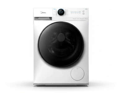 T Midea 9.0KG Steam Wash Front Load Washing Machine With Wi-Fi - White Color