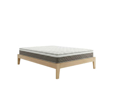 Sovo Bed Frame Oak & MEM 23 cm Mattress - Single
