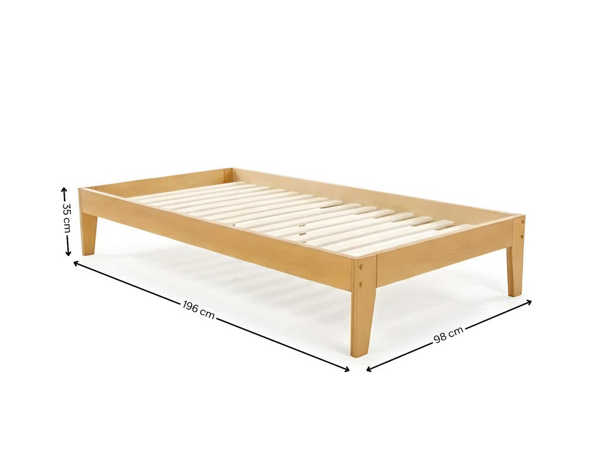 Sovo Bed Frame Oak - Single