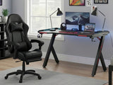 Gaming Table R5 140cm & Nicola Gaming chair PVC Black