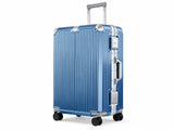 2-Piece PC & Alu Luggage Set - Ice Blue