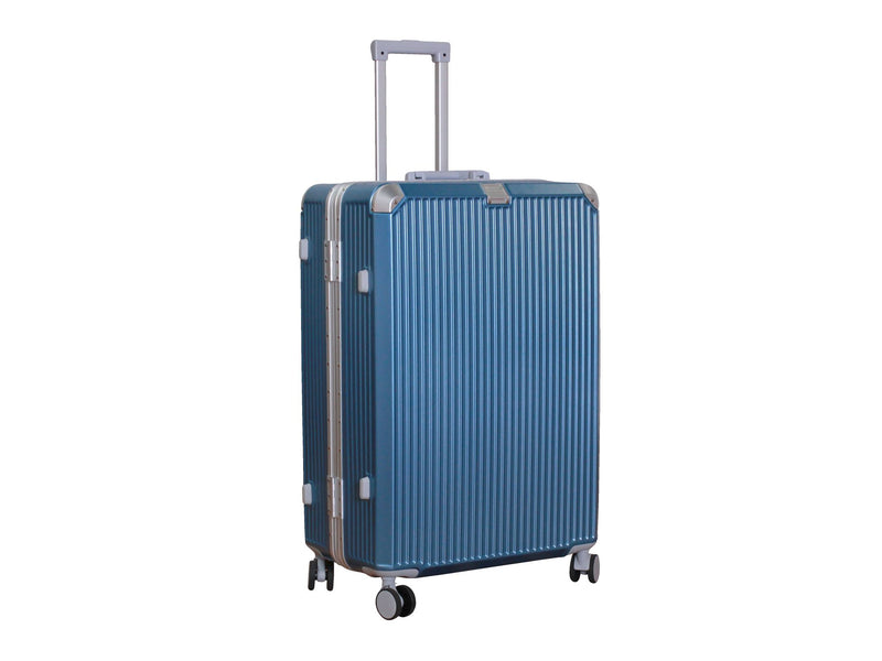 2PC Aluminum Luggage Set Ice Blue