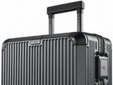 2-Piece PC & Alu Luggage Set - Dark Grey
