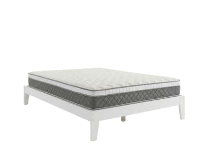 Sovo Bed Frame White & MEM 23 cm Mattress - King