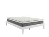 Sovo Bed Frame White & MEM 23 cm Mattress - King