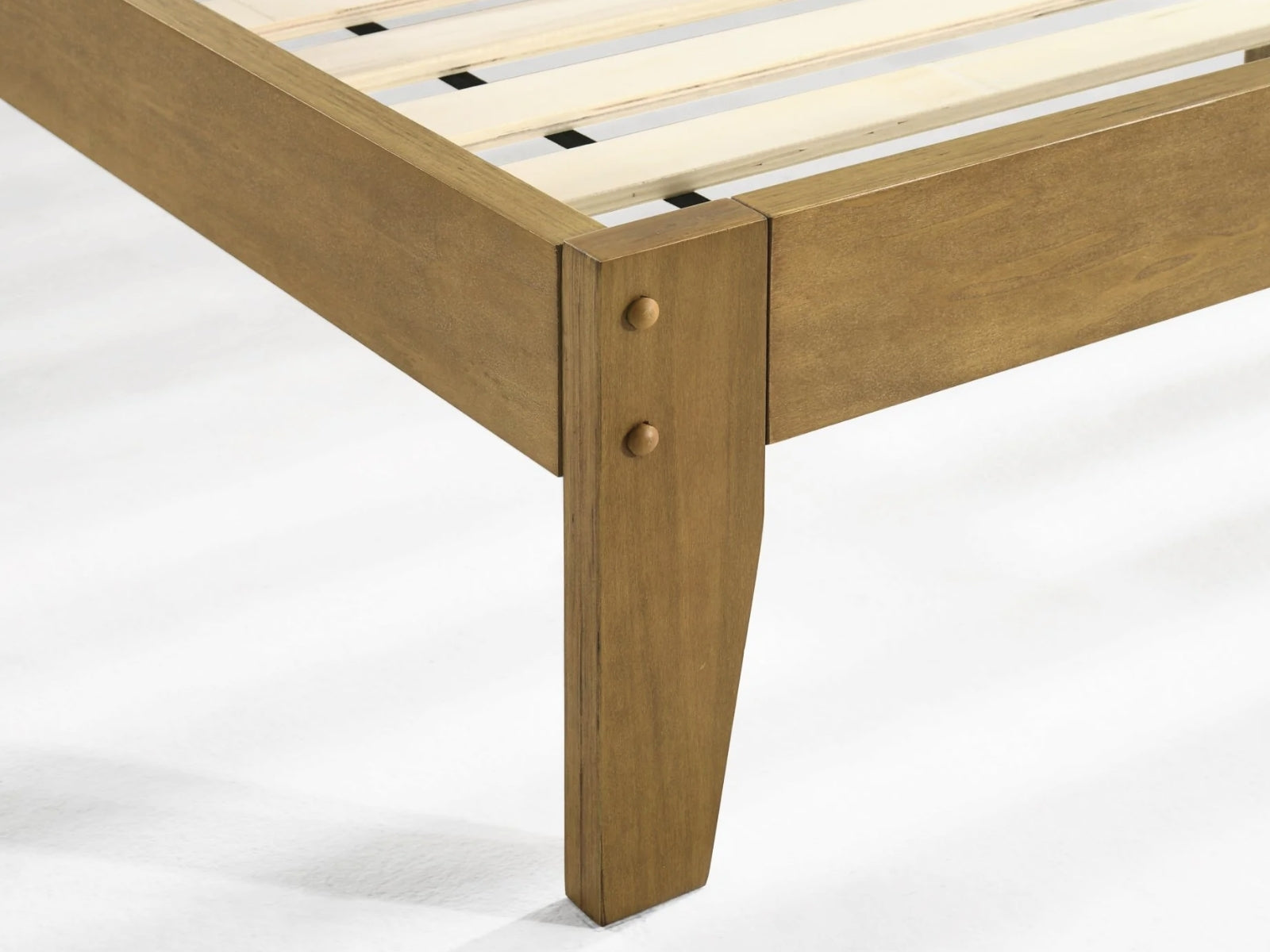 Sovo Bed Frame Oak & Xclusive X20 Mattress - King