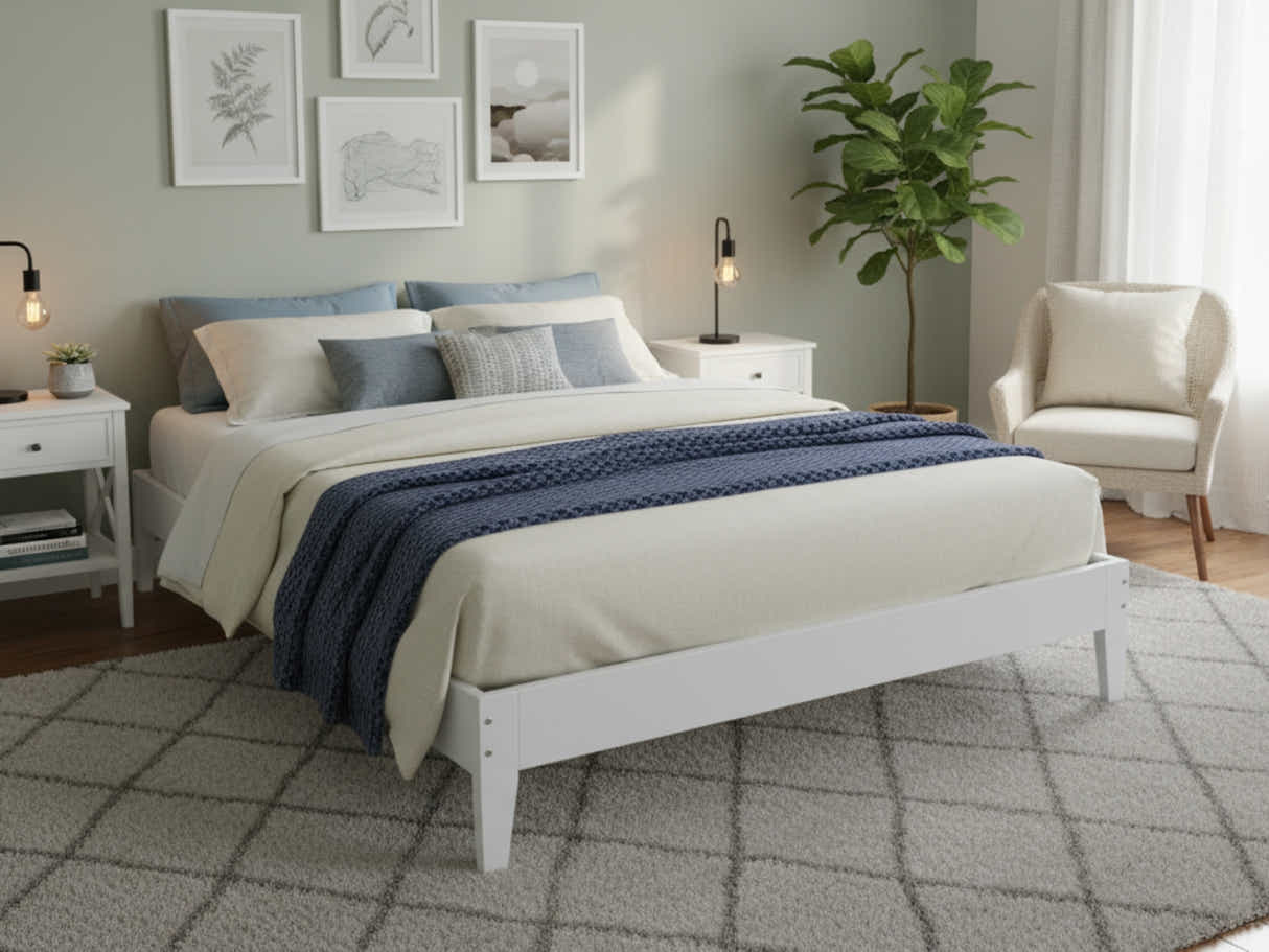 Sovo Bed Frame White - Super King