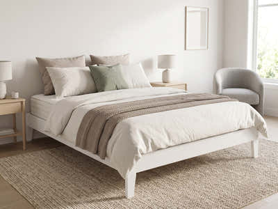 Sovo Bed Frame White - Super King